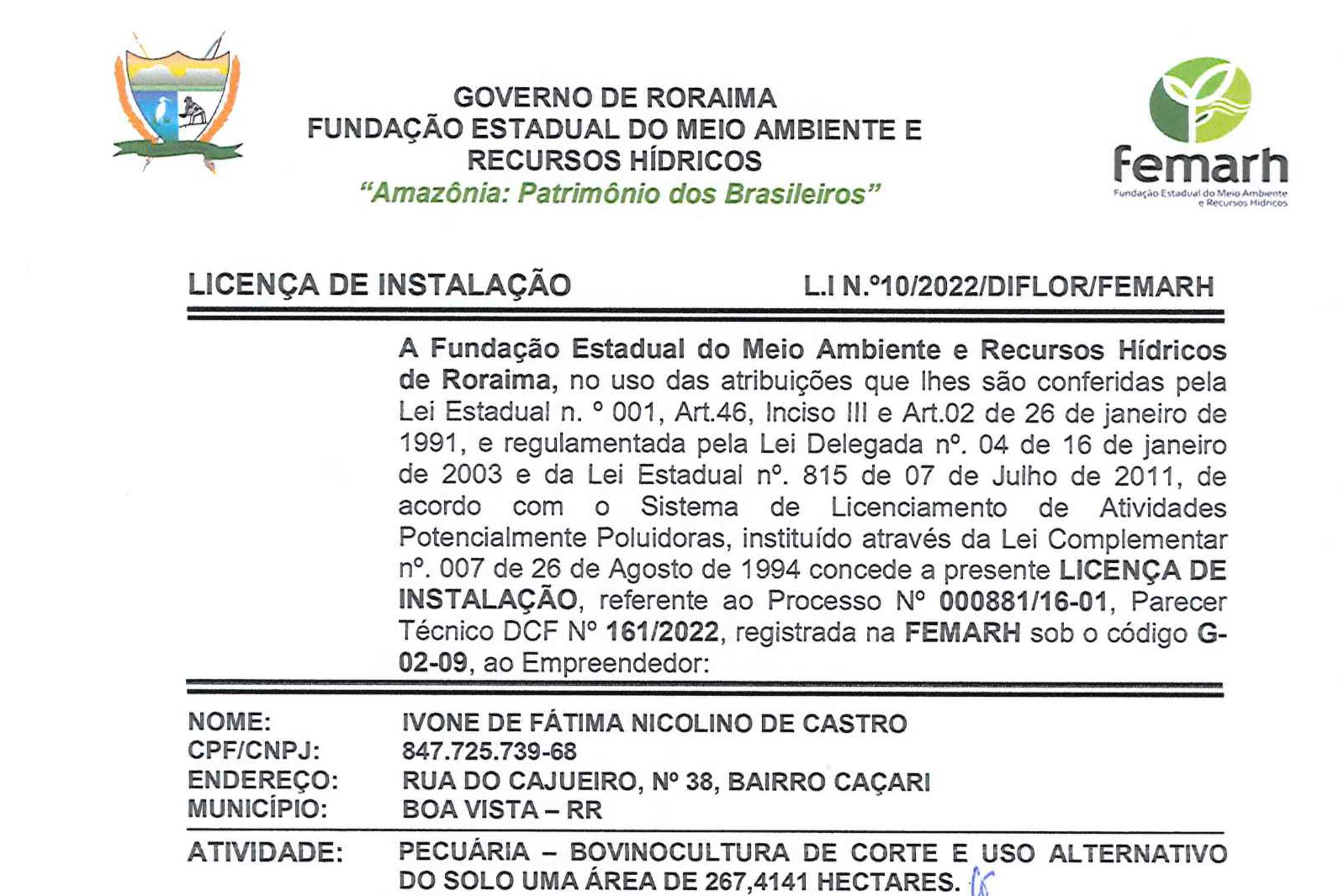 Informe Publicitário – Licença Ambiental 1