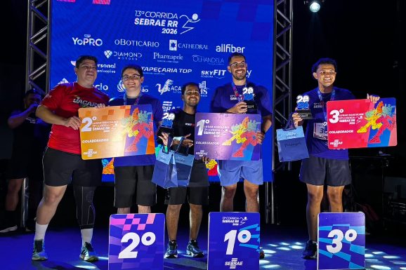 Corrida Sebrae-RR celebrou o empreendedorismo em movimento e cerca de 600 participantes em Boa Vista