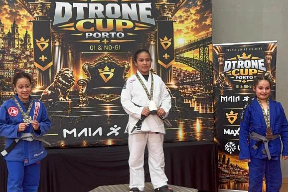 Roraimense Vava conquista medalha de ouro no DTrone Cup Porto de jiu-jitsu, em Portugal